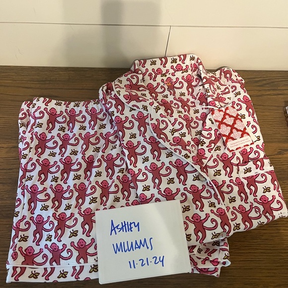 Roller Rabbit monkeys NWT large polo set